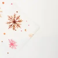 Бумага упаковочная тишью, новогодняя упаковка «Снежинки на белом», 50×66 см