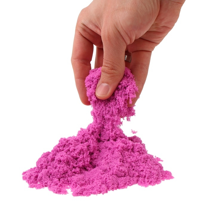 Кинетический песок, 2 формочки, 200 гр, цвет фиолетовый Кинетический песок, 2 формочки, 200 гр, цвет фиолетовый