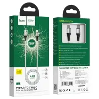 *Кабель X50 Type-C на Type-C 2m 100W HOCO серый