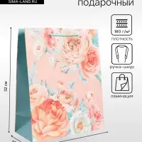 Пакет подарочный ламинированный &laquo;Чувства&raquo;, 26&times;12&times;32 см