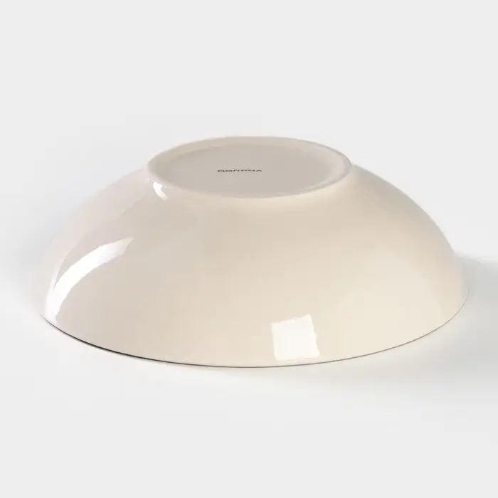 Тарелка глубокая Доляна &laquo;Морской мир&raquo;, 540 мл, d=18 см, керамика, красная