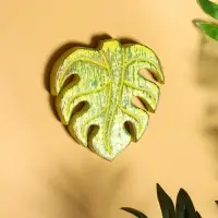 Панно &laquo;Лист&raquo;, 12&times;13&times;1 см, дерево, зелёное