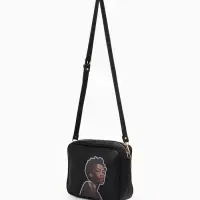 Сумка женская на молнии TEXTURA 22&times;8&times;17 см, чёрная