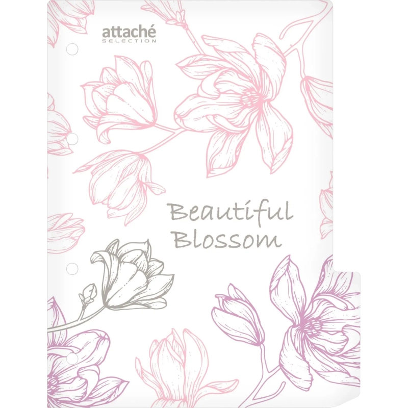 Разделитель листов пласт А5 Attache Selection Flower dreams, 3шт/уп, в асс