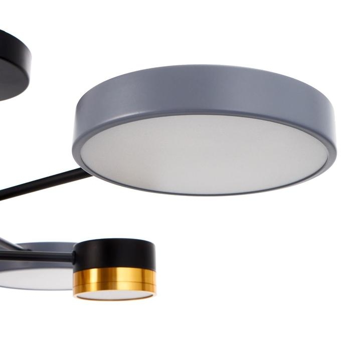 Люстра 86507/6 LED 63Вт 3000-6000К черный-золото 72х72х23 см BayerLux