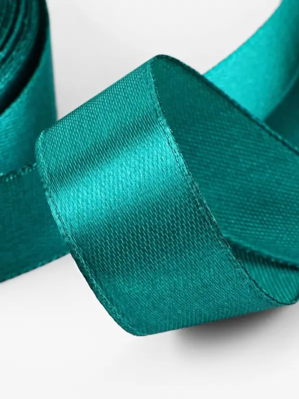 Лента атласная, 20 мм, 23&plusmn;1 м, зелёная №126