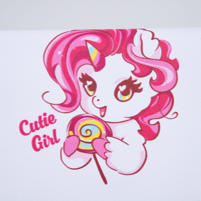 Сумка детская «Единорог», отдел на клапане, цвет белый/розовый, 15х4х12 см