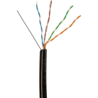 Кабель BigTech BT-CECR-008 медьUTP 4пары кат.5e AWG24 PE Outd.трос 305м чер