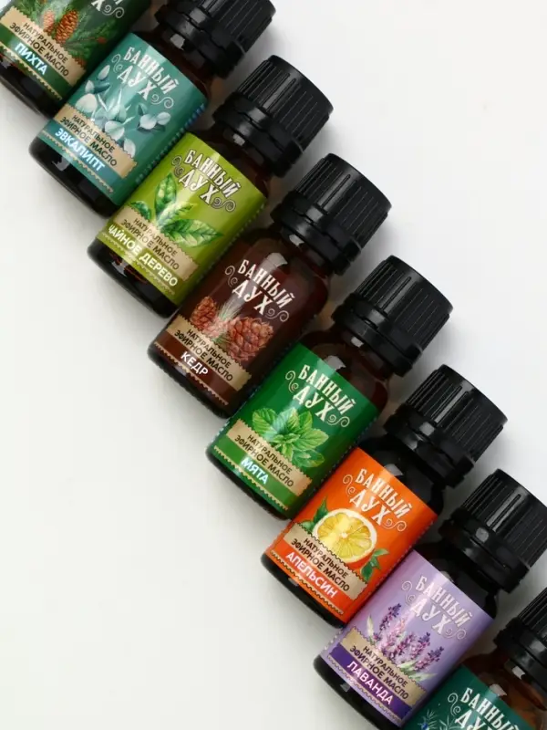 Эфирное масло, набор 8 шт х 10 мл, Банный Дух