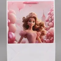Пакет подарочный ламинированный Princess, XXL 46&times;61&times;20 см