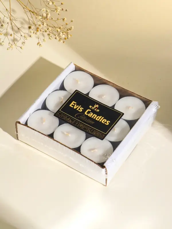 Набор чайных свечей 18 шт, d 37 мм, 15 гр, 3 часа горения Набор чайных свечей 18 шт, d 37 мм, 15 гр, 3 часа горения