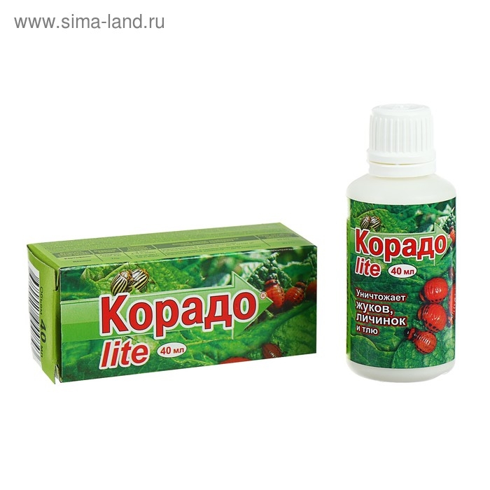 Средство от колорадского жука и тли Корадо LITE, флакон, 40 мл Средство от колорадского жука и тли Корадо LITE, флакон, 40 мл