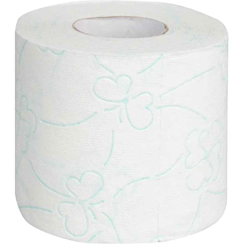 Бумага туалетная Luscan Comfort 2сл бел с зел тисн яблок 100%цел 21,9м4р/уп