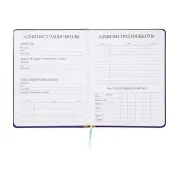 Дневник школьный 1-11 класс, ляссе, обложка искусственная кожа, с резинкой для ручки, фиолетовый