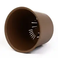 Кашпо со вставкой 1,9 л d18 см h16,5 см МИКРИТ бежевый слайн