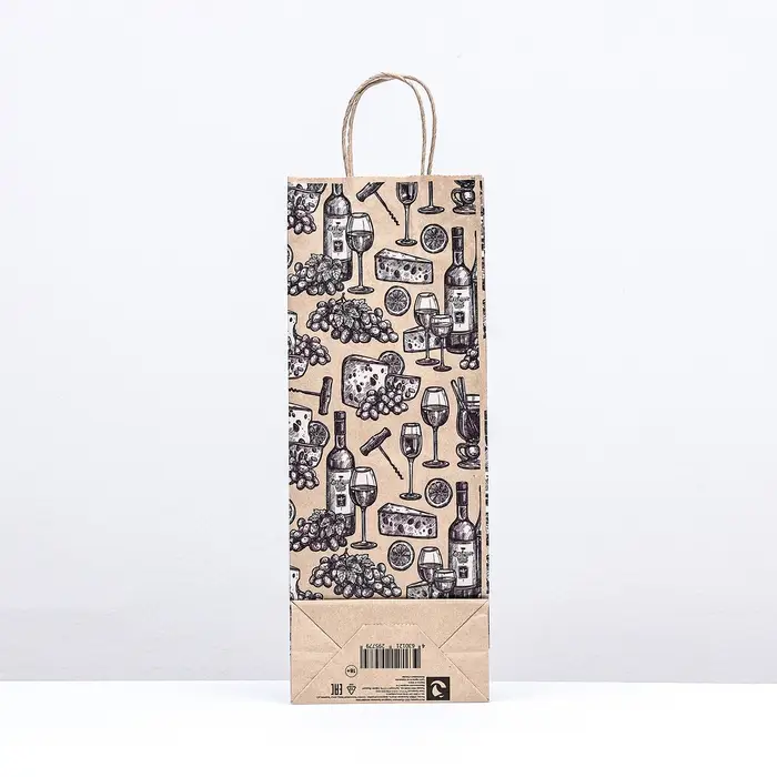 Пакет бумажный, крафт 80 г/м² 39×15×8 см «Фуршет» Пакет бумажный, крафт 80 г/м² 39×15×8 см «Фуршет»