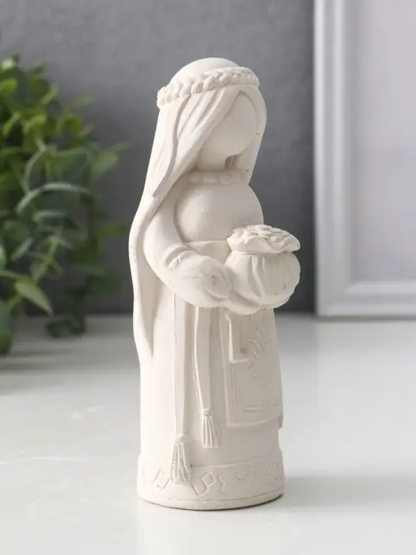 Фигурка - оберег &laquo;Денежная берегиня&raquo;, 14&times;6&times;6 см, натуральный
