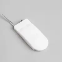 Гирлянда &laquo;Мишура&raquo; 2 м, роса, IP20, серебристая нить, 50 LED, от батареек CR2032&times;2, свечение белое