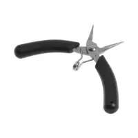 Круглогубцы для электроники ТУНДРА mini, нерж. сталь, противоскользящие рукоятки, 90 мм