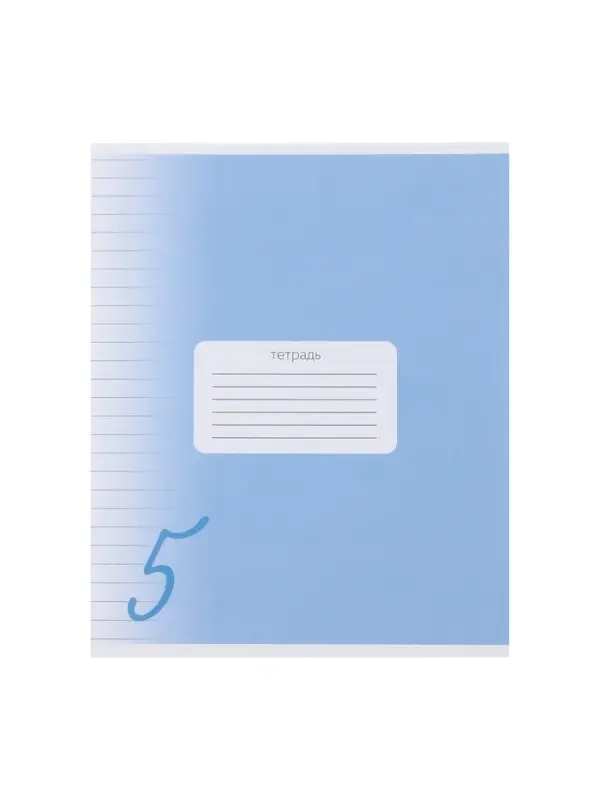 Комплект тетрадей из 10 штук, 24 листа в линию Calligrata "Пятёрка", обложка мелованный картон, ВД-лак, блок офсет, 5 видов по 2 штуки