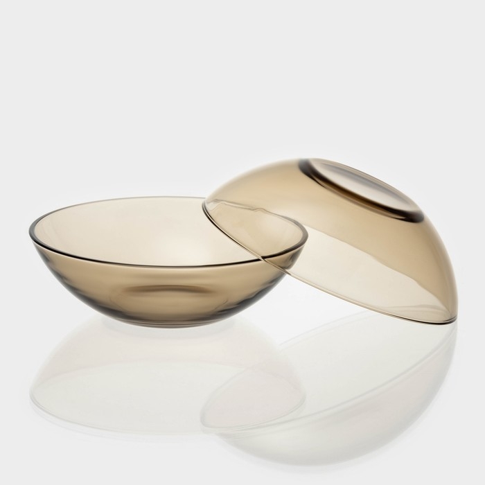 Набор стеклянных тарелок «Дымка», 5 предметов: 2 тарелки d=18,3 см, 3 тарелки d=19,8 см Набор стеклянных тарелок «Дымка», 5 предметов: 2 тарелки d=18,3 см, 3 тарелки d=19,8 см