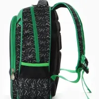 Рюкзак школьный для мальчика, эргономичная спинка, с пеналом, 30&times;12&times;36 см, чёрный