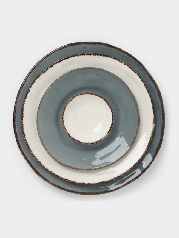 Тарелка Magistro Alpine Frost, d=23.7 см, фарфор, белая