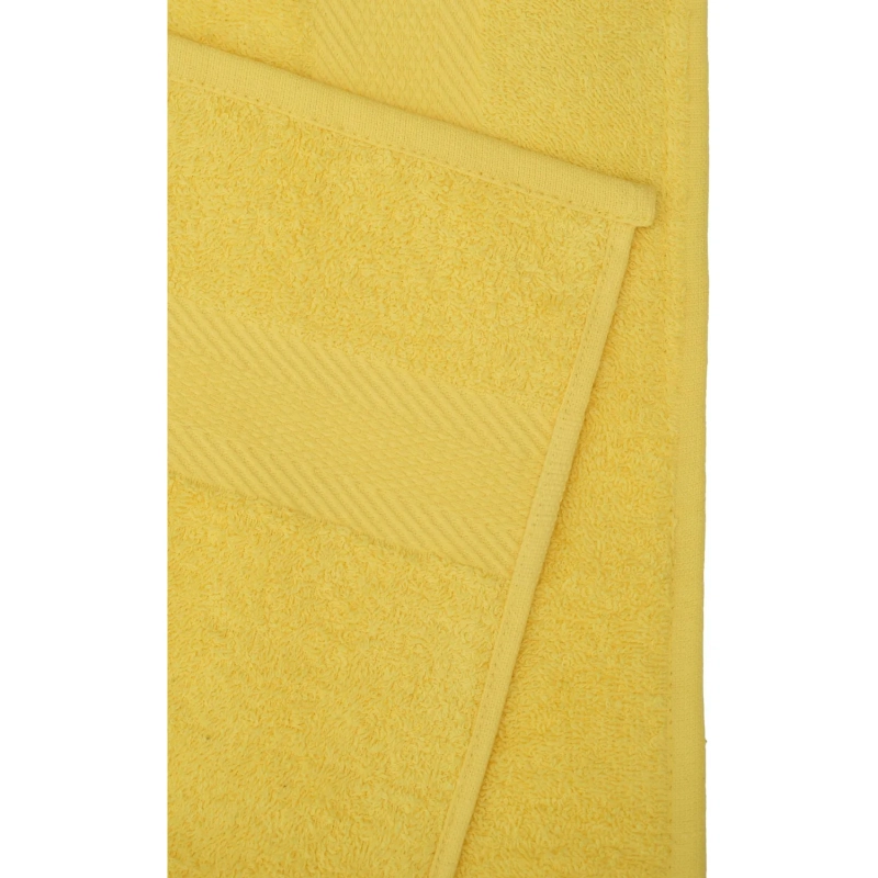 Набор полотенец махровых бордюр 440 г/м2, 70х140 лимон, 5шт