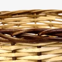 Набор корзин 3 шт ИВА 40x40x16 34х34x14 30х30x12 см ПЛЕТ ручка h=20/18/16 см корич