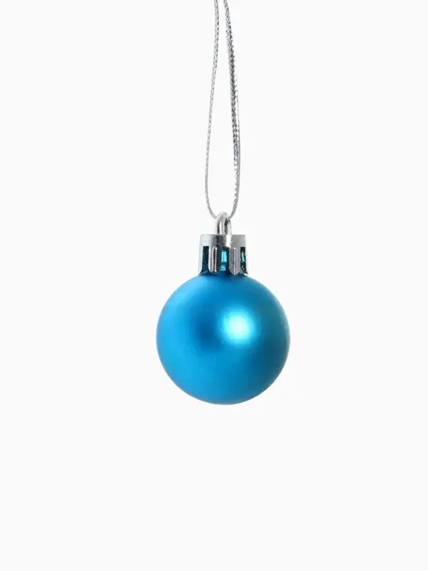 Ёлочные игрушки &laquo;Перелив&raquo;, шары новогодние, d=3 см, набор 20 шт., синий