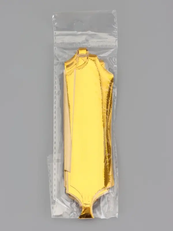 Подарочный бант - шар №3 металлик, цвет золото, для упаковки подарков