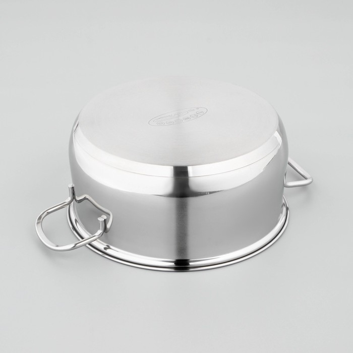 Кастрюля «Лира», 5,2 л, d=24 см, капсульное дно, стеклянная крышка, индукция Кастрюля «Лира», 5,2 л, d=24 см, капсульное дно, стеклянная крышка, индукция