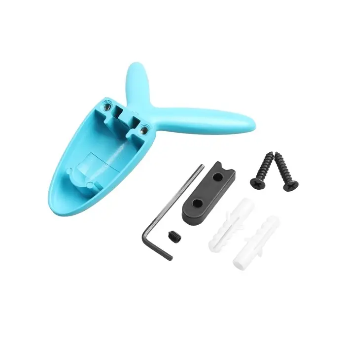 Крючок мебельный CAPPIO RABBIT, двухрожковый, цвет голубой