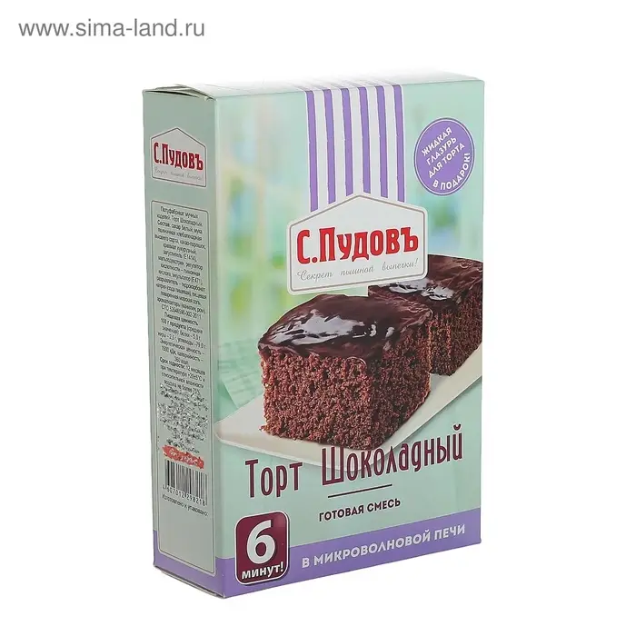 Готовая смесь Торт шоколадный &laquo;С. Пудовъ&raquo;, 290 г