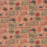 Бумага упаковочная крафт &laquo;Военная почта&raquo;, 50&times;70 см