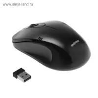 Мышь беспроводная Smartbuy ONE 358AG-K, оптическая, 1200 dpi, USB, от батареек 2xAAA, чёрная