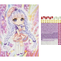 Мозаика кристальна 17x23 см Милашка Аниме, набор МУЛЬТИ АРТ CRYST-PINTAN