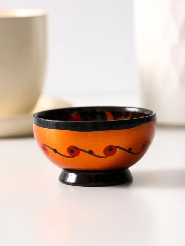 Солонка &laquo;Каравай&raquo;, 7.5&times;3 см, хохлома, дерево