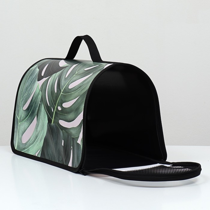 Сумка - переноска для животных  Сумка - переноска для животных "Тропики", каркасная, 40 х 25 х 25 см