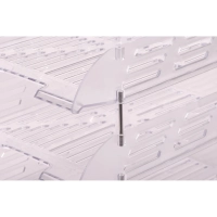 Лоток горизонтальный для бумаг Attache 2шт/наб на металл стерж прозрачный