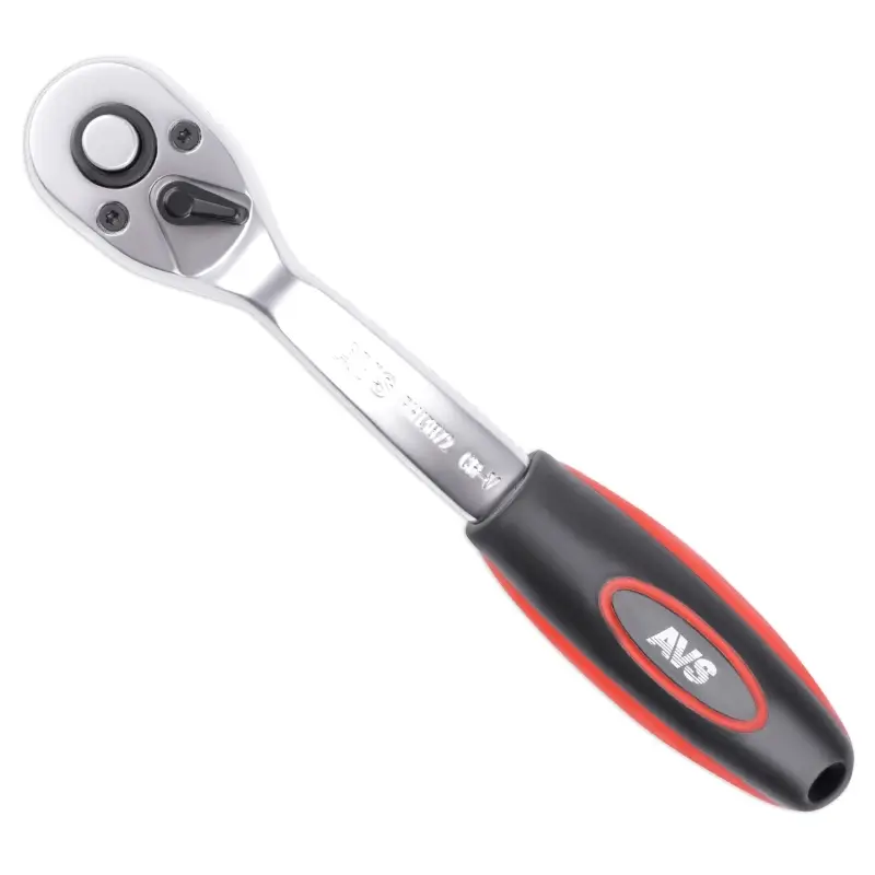 Рукоятка трещоточная 3/8"DR 72 зубца (пластиковая ручка) AVS RH13872