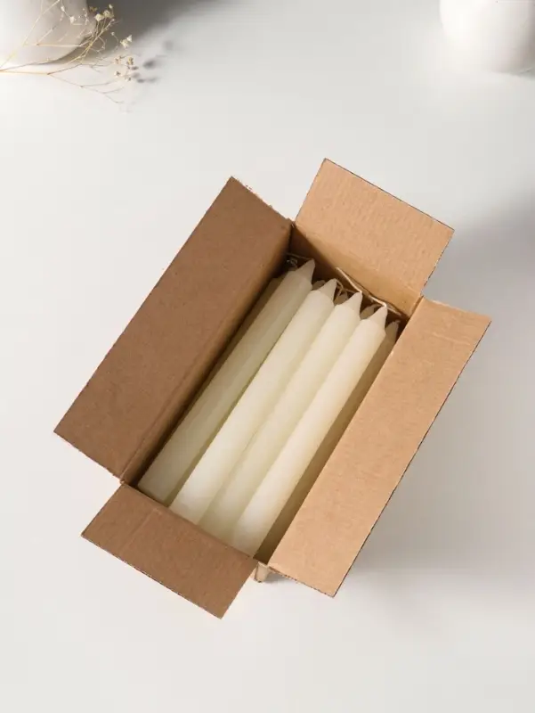 Набор: свечи хозяйственные 60 г, 10 шт., 20 см, 8-9 ч