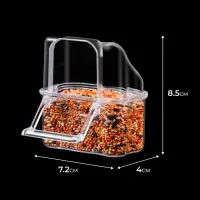 Кормушка для птиц, 6.7&times;6.2&times;8 см, внешняя, пластик, прозрачная