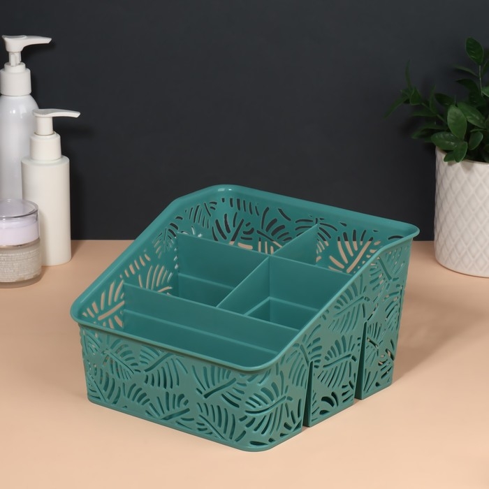 Органайзер для хранения, 5 секций, 20 × 19 × 12 см, цвет МИКС