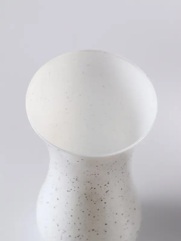 Ваза &laquo;Крапле&raquo;, волна, h=26 см, стекло, белая