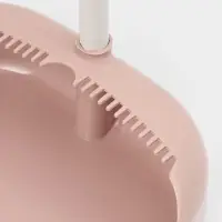 Щётка для пола Доляна, совок 25&times;23 см, щётка 29&times;84 см, металлическая ручка 77 см, розовая