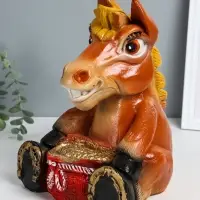 Копилка "Конь с мешком" 28х22х22 см