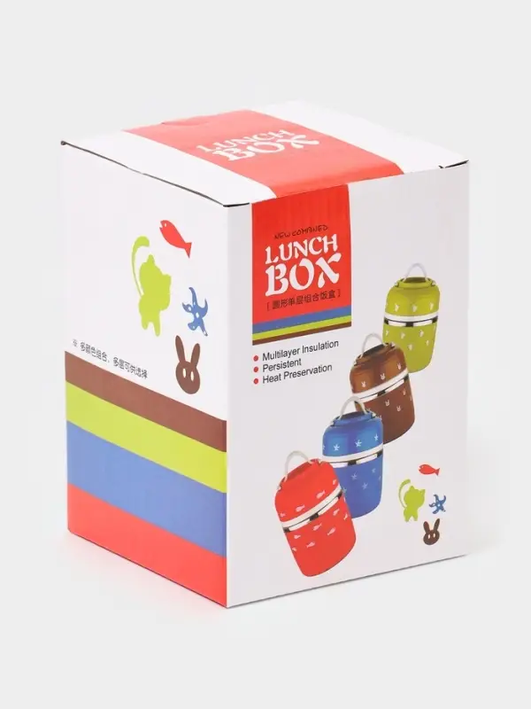 Ланч бокс TAKE IT EASY &laquo;Кот&raquo;, 780 мл, сохраняет тепло 4 ч, нержавеющая сталь