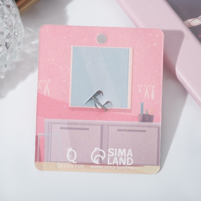 Брошь «Ножницы» драгоценные, цвет белый в серебре Брошь «Ножницы» драгоценные, цвет белый в серебре