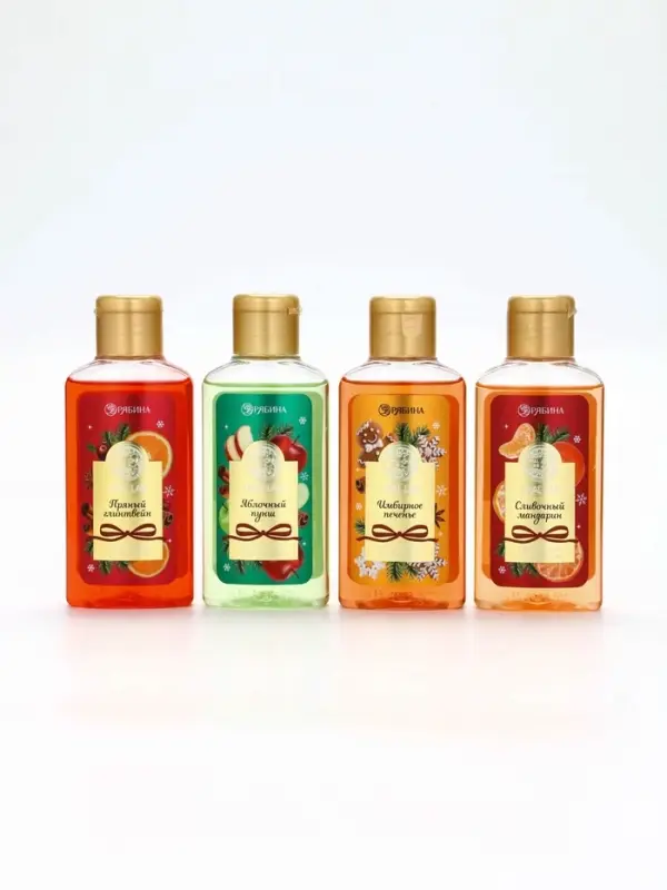 URAL LAB Арома Саунд Набор гелей для душа. 4х100 мл, мандарин, тыква, яблоко и глинтвейн URAL LAB Арома Саунд Набор гелей для душа. 4х100 мл, мандарин, тыква, яблоко и глинтвейн